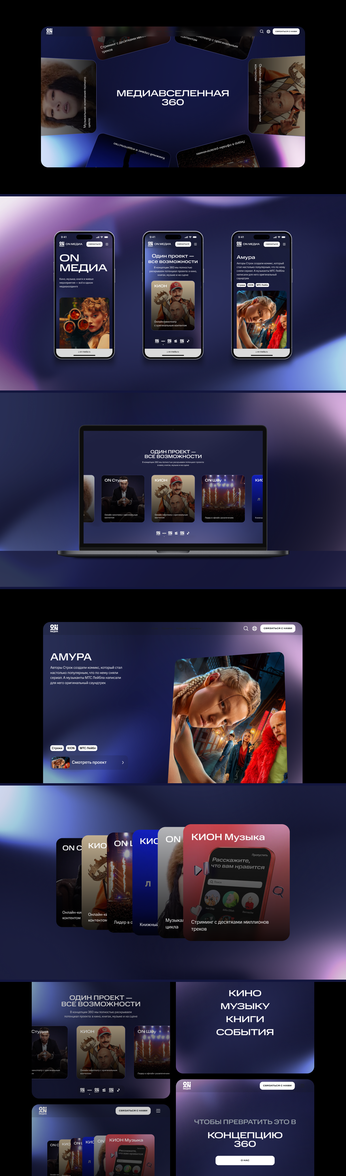 ON Медиа: сайт для одного из&nbsp;крупнейших медиахолдингов страны
