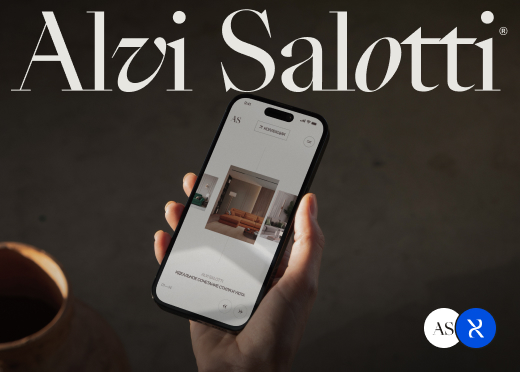 Сайт Alvi Salotti — «тихая роскошь» для бренда мебели класса люкс